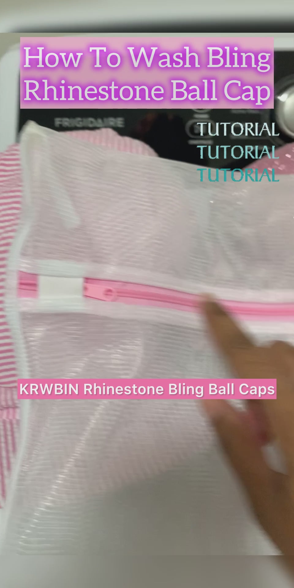 KRWBIN Laundry Mesh Bag w/ Zipper